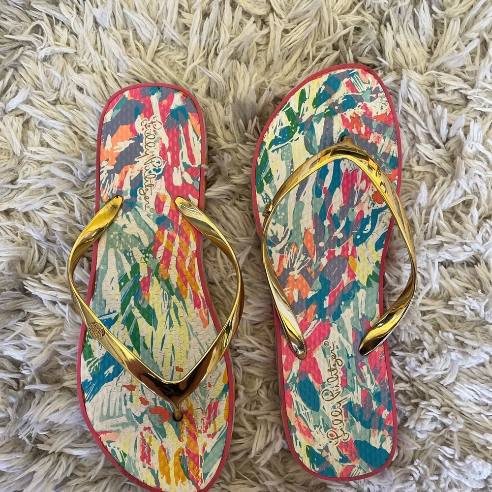 Lilly flip flops